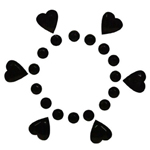 Hearts Nipple stickers