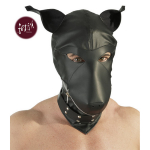 Leder imitatie hondenmasker