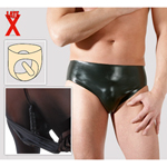 Latex Slip met Anaal Plug