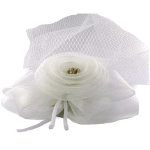 Witte Haar Accessoire met Sluier